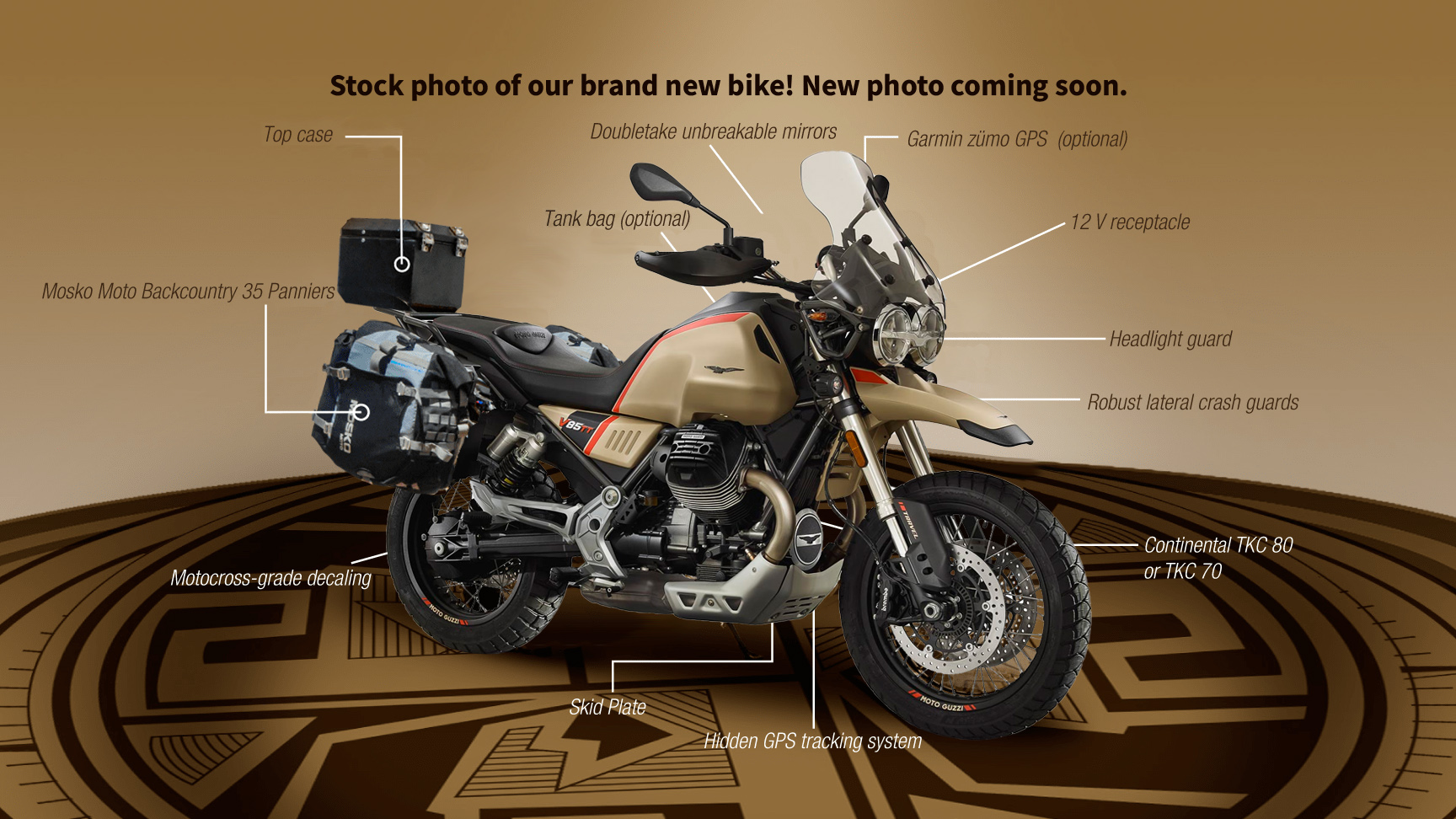 Adventure Motorcycle Rental - Moto Guzzi V85 TT