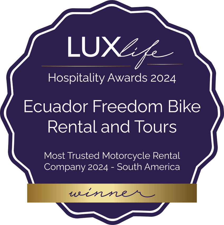 Ecuador Freedom Bike Rental Wins 2024 Hospitality Award from LuxLife Magazine