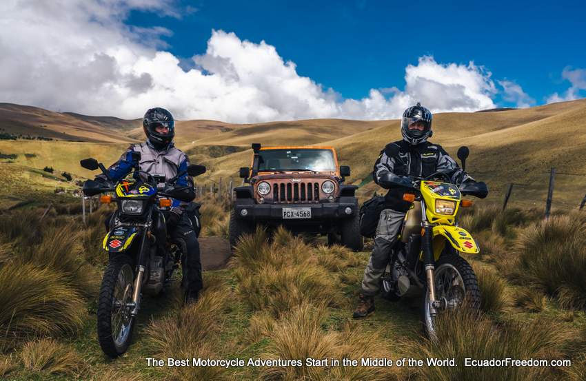 EcuadorFreedom Luxury motorcycle tours and 4x4 tours