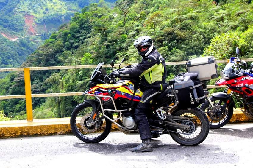 BMW F850GS on a motorcycle tour in Peru