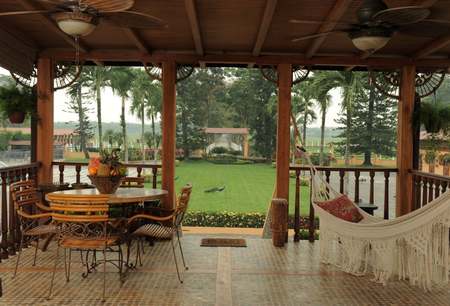 view from the porch at Hacienda La Danesa