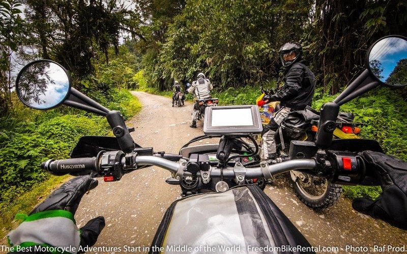 friends on a self guided GPS motorcycle adventure tour