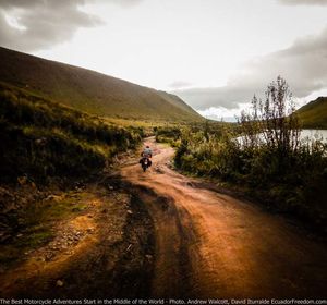 Dirt roads around laguna mojanda offroad ecuador motorcycle adventure tour