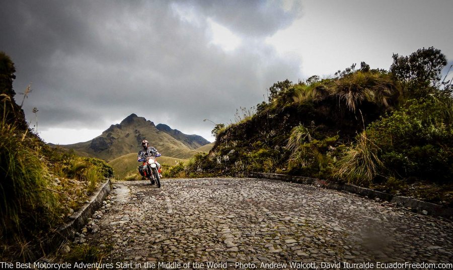 cobbled road to mojanda lake 1600