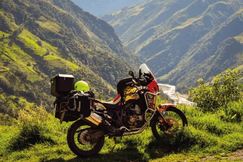 Africa Twin in the Mountains