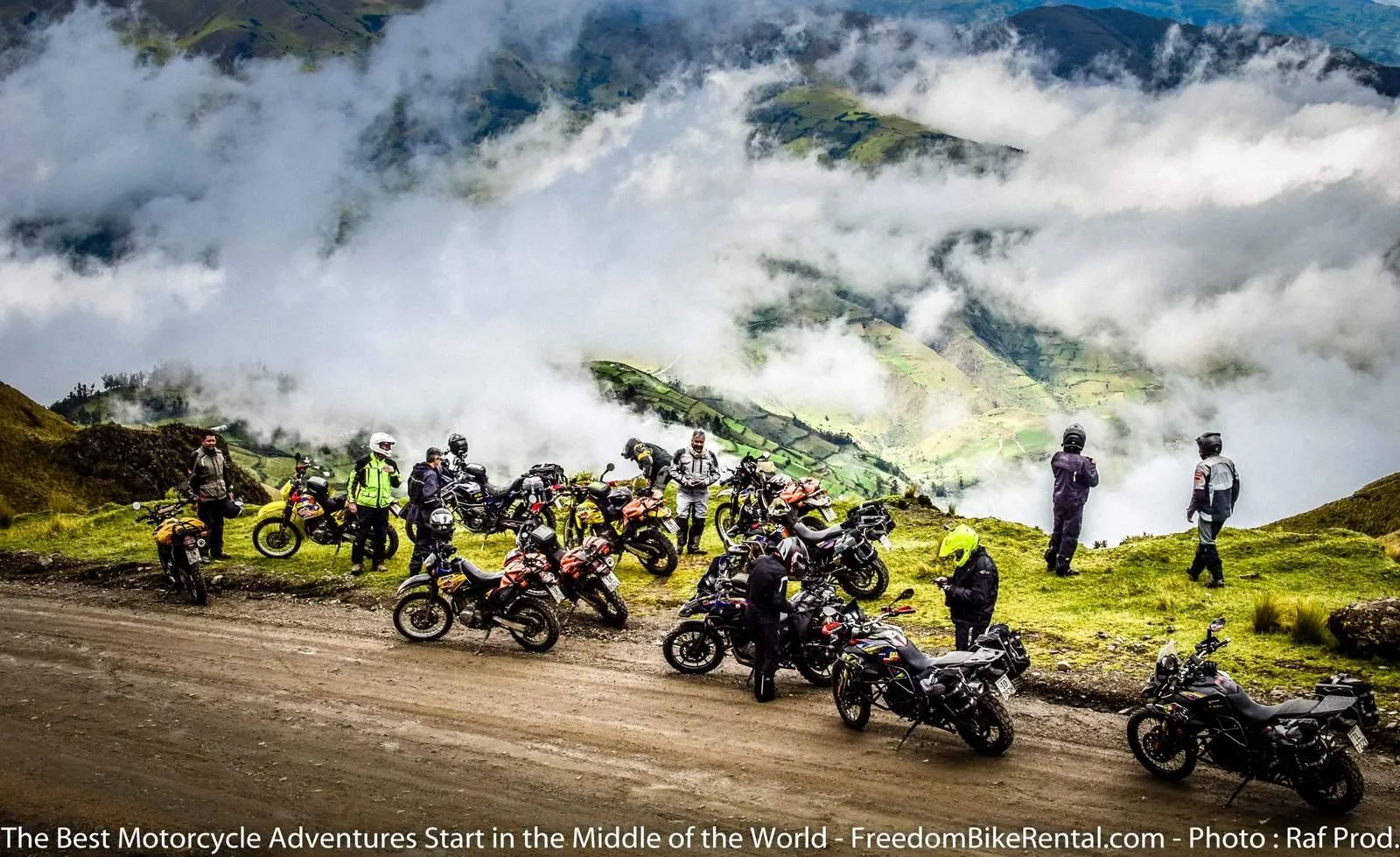 Offroad motorcycle tour overlooking Angamarca 