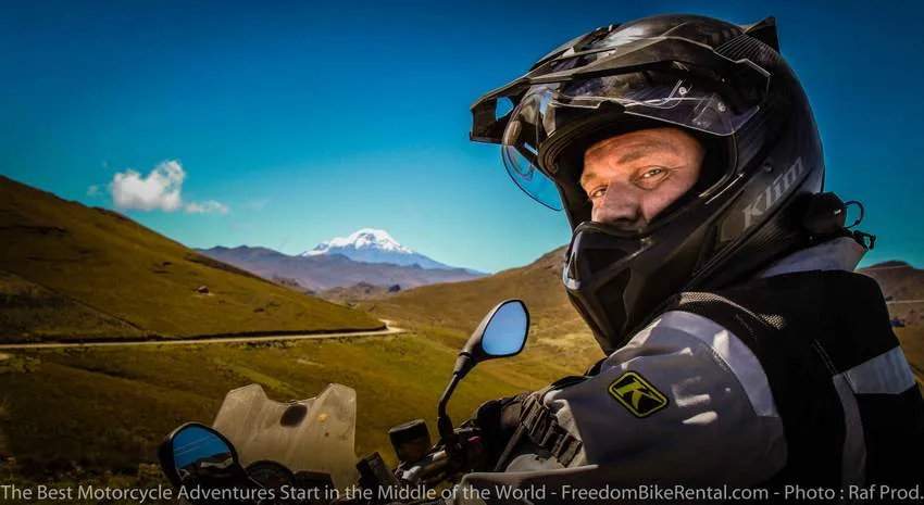 Klim motorcycle riding gear in Ecuador