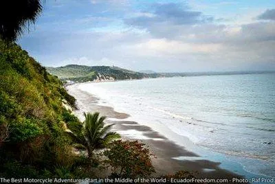 unspoiled coastline of ecuador on offroad pacific discovery tour motorcycle adventure