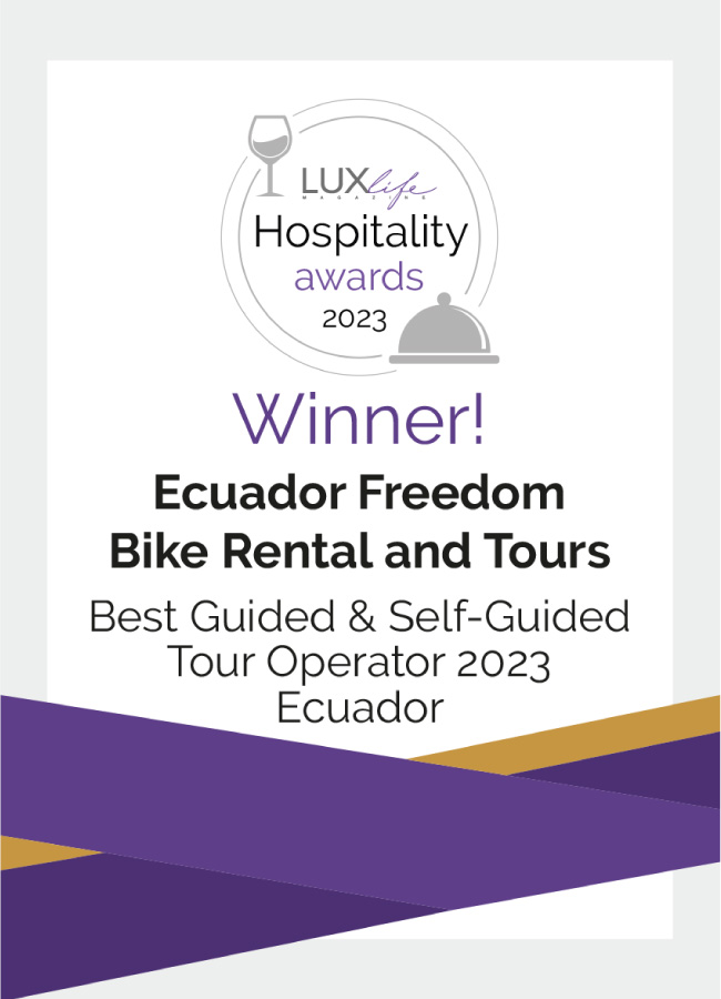Ecuador Freedom Bike Rental Named Best Self-Guided and Guided Tour Operator of 2023 by LUXLife Magazine