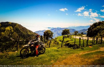 road from salinas to pambabuela to arrayane motorcycle dirt bike adventure tour ecuador